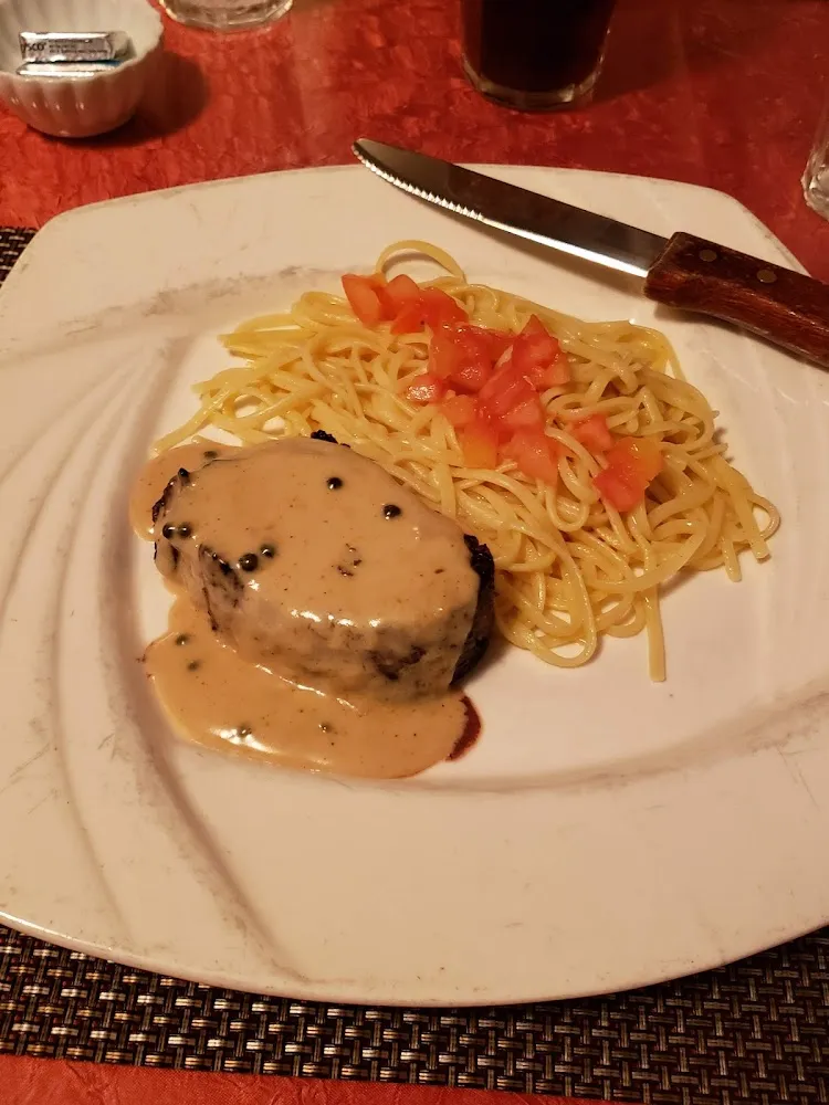 Tenderloin Steak with Peppercorn Sauce